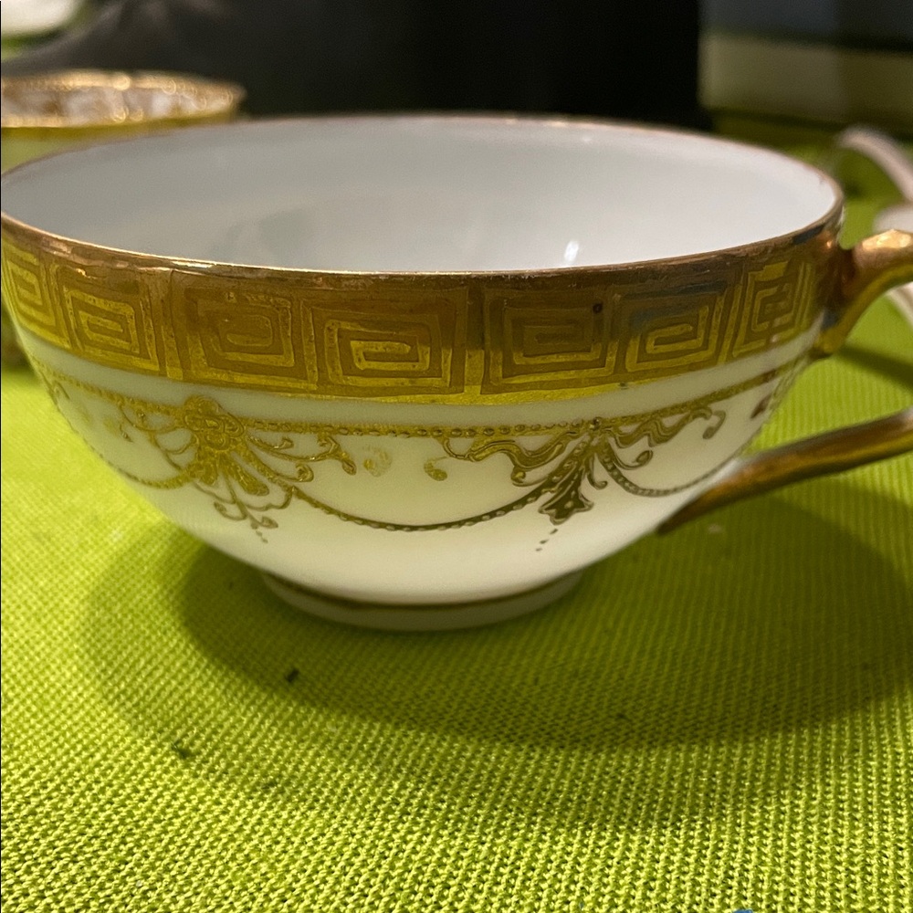 Elegant Gold and White Nippon Teacup